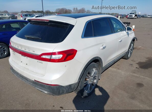 2LMPJ8LR1HBL17834 2017 LINCOLN MKX White Հետևի աջ