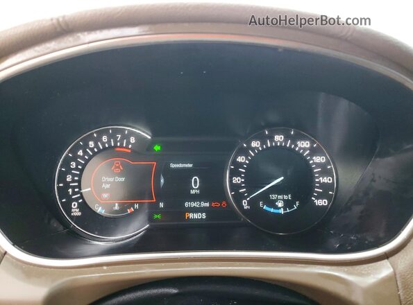 2LMPJ8LRXJBL12511 2018 LINCOLN MKX Black Вид щитка приладів