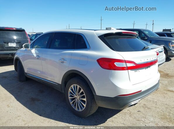2LMTJ6KP9GBL22829 2016 LINCOLN MKX White 