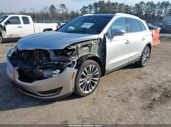 2LMTJ8LP9GBL69563 2016 LINCOLN MKX Silver Առջևի ձախ երեք քառորդ տեսարան