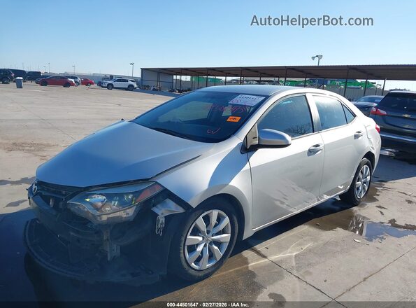 2T1BURHE0GC579458 2016 TOYOTA LL Silver Przód lewy
