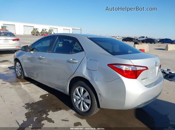 2T1BURHE0GC579458 2016 TOYOTA LL Silver Tył lewy