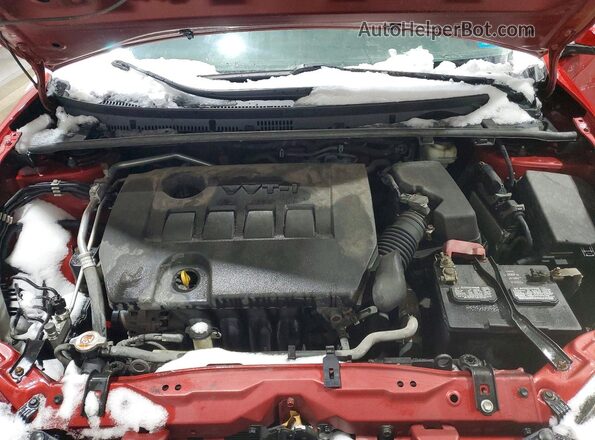 2T1BURHE7KC194388 2019 TOYOTA LL Red უკანა სალონის ხედი