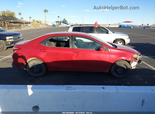 2T1BURHE8JC056888 2018 TOYOTA LL Красный Вид задней части салона