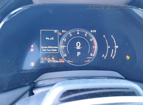 2T2BAMBA0PC013698 2023 LEXUS RX Gray ხელსაწყოთა პანელის ხედი