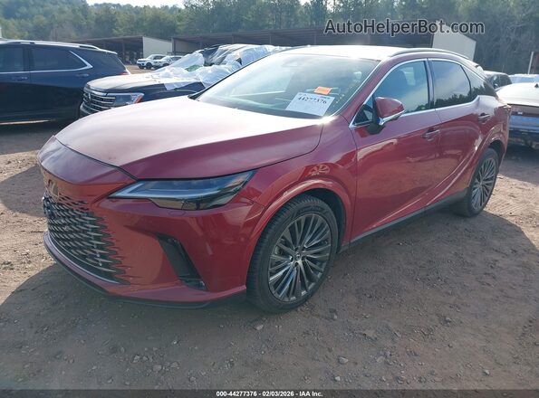 2T2BAMBA3RC023841 2024 LEXUS RX 350 Red წინა მარცხენა ხედი სამი მეოთხედიდან