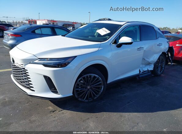 2T2BAMBA5TC071378 2026 LEXUS RX 350 White Առջևի ձախ երեք քառորդ տեսարան