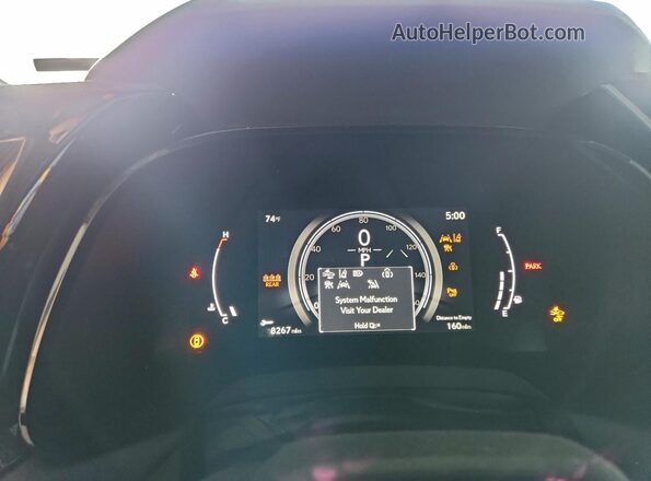 2T2BAMCA0RC048923 2024 LEXUS RX Gray Instrument cluster view
