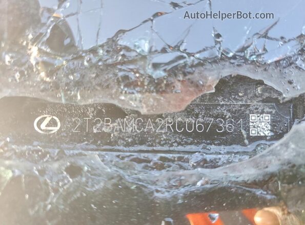 2T2BAMCA2RC067361 2024 LEXUS RX Green Вид наклейки з VIN-кодом