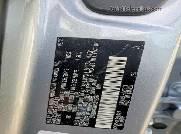 2T2BAMCA4PC012567 2023 LEXUS RX Silver Панорамний вид салону 360°