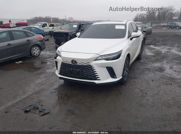 2T2BAMCA4RC069502 2024 LEXUS RX 350 White წინა მარცხენა ხედი სამი მეოთხედიდან