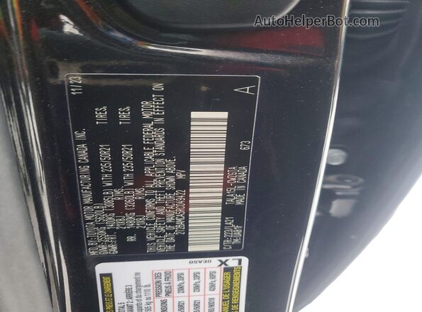 2T2BAMCA5RC049422 2024 LEXUS RX Black Widok wnętrza 360 stopni