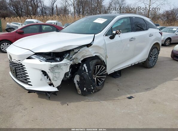 2T2BBMCA4SC100640 2025 LEXUS RX 350H White Առջևի ձախ երեք քառորդ տեսարան