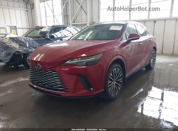 2T2BBMCA7TC111634 2026 LEXUS RX 350H Red Առջևի ձախ երեք քառորդ տեսարան