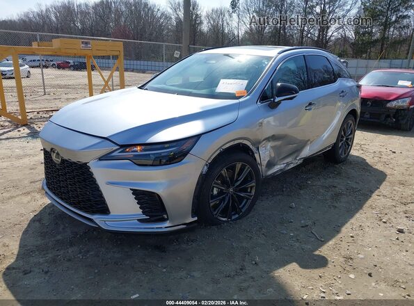 2T2BBMCA7TC117658 2026 LEXUS RX 350H Silver Առջևի ձախ երեք քառորդ տեսարան