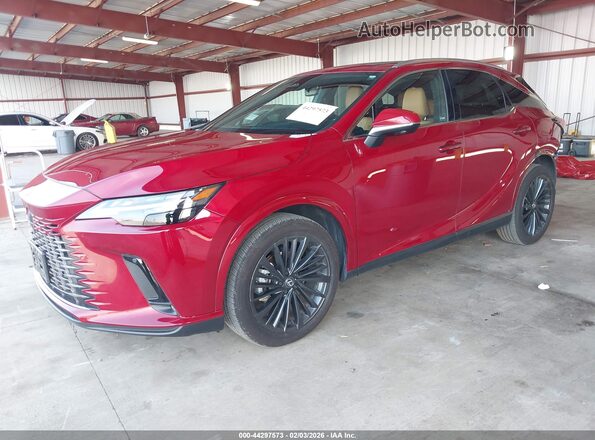 2T2BBMCAXRC063295 2024 LEXUS RX 350H Красный Передняя левая четверть