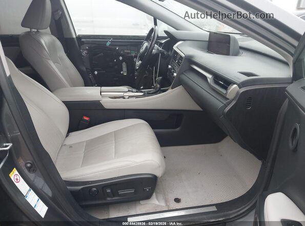 2T2BGMCA0HC013876 2017 LEXUS RX 450H Серый Вид салона спереди