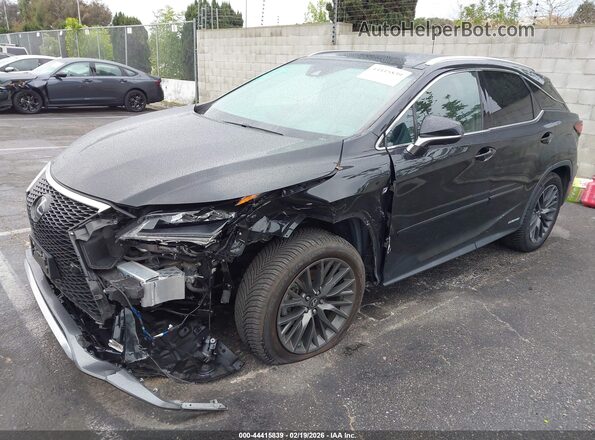 2T2BGMCA0HC017085 2017 LEXUS RX 450H Черный Передняя левая четверть