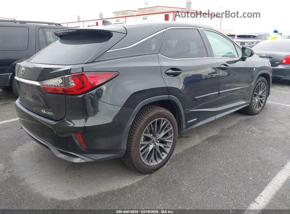 2T2BGMCA0HC017085 2017 LEXUS RX 450H Черный Задняя правая четверть