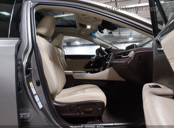 2T2BGMCA5JC020960 2018 LEXUS RX 450H Silver Widok wnętrza z przodu
