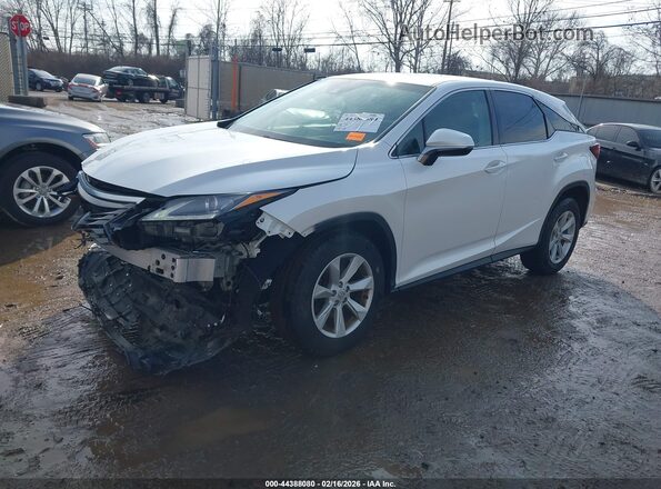2T2BZMCA2HC114458 2017 LEXUS RX 350 White წინა მარცხენა ხედი სამი მეოთხედიდან