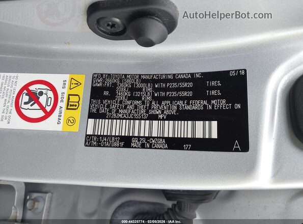 2T2BZMCA3JC155137 2018 LEXUS RX 350 Silver Շարժիչի բաժամունքի տեսք