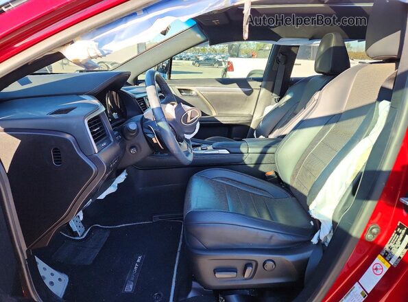 2T2BZMCA9JC155756 2018 LEXUS RX Burgundy წინა სალონის ხედი
