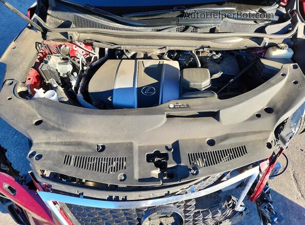 2T2BZMCA9JC155756 2018 LEXUS RX Burgundy ძრავის განყოფილების ხედი