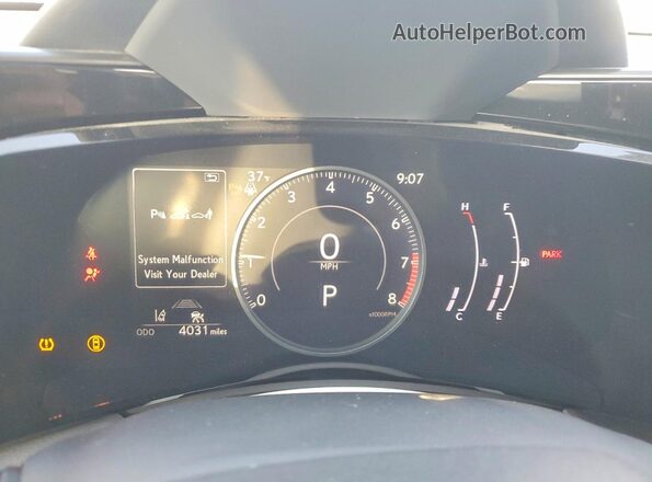 2T2GDCAZ0SC027754 2025 LEXUS NX Black ხელსაწყოთა პანელის ხედი