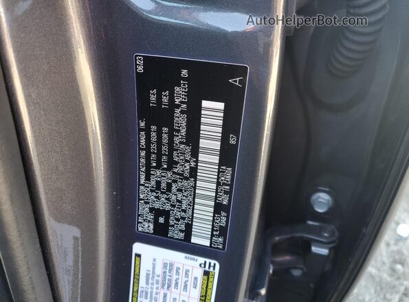 2T2GGCEZ5RC037904 2024 LEXUS NX Gray Widok wnętrza 360 stopni