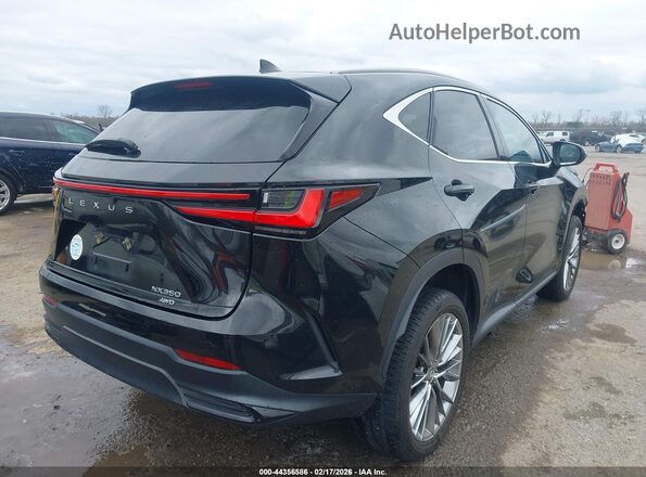 2T2HGCEZ3NC011753 2022 LEXUS NX 350 Black უკანა მარჯვენა