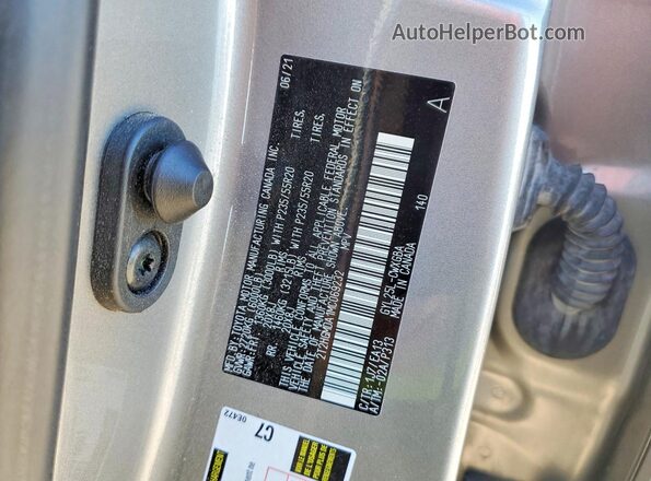 2T2HGMDA1MC069232 2021 LEXUS RX Silver Widok wnętrza 360 stopni