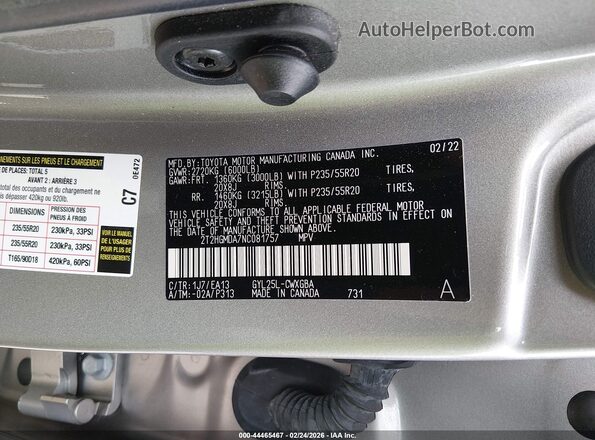 2T2HGMDA7NC081757 2022 LEXUS RX 450H Silver 