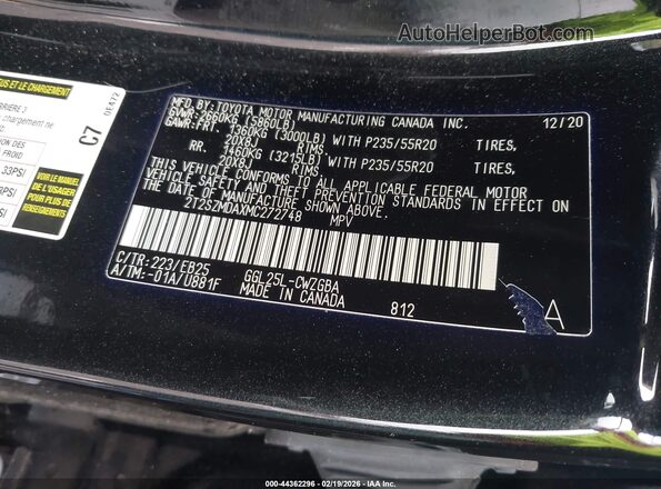 2T2SZMDAXMC272748 2021 LEXUS RX 350 Gray ძრავის განყოფილების ხედი