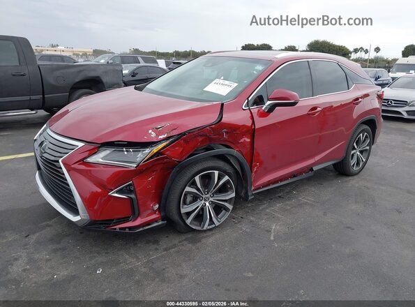 2T2ZZMCA4JC102915 2018 LEXUS RX 350 Red Vista tres cuartos delantera izquierda