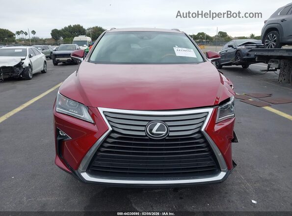 2T2ZZMCA4JC102915 2018 LEXUS RX 350 Red Vista del cuadro de instrumentos