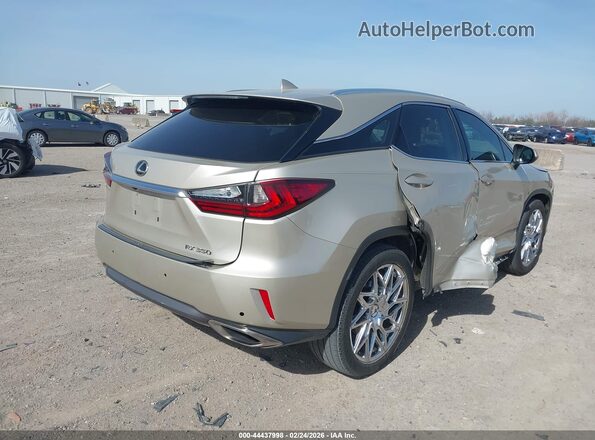 2T2ZZMCA6GC017101 2016 LEXUS RX 350 Tan Задня права чверть