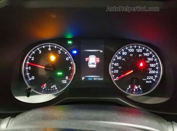 2T3B1RFV3MC193163 2021 TOYOTA LE Серый Вид щитка приборов