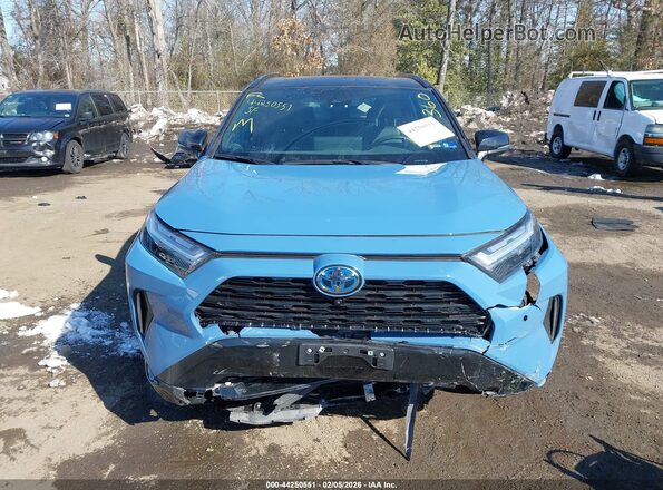 2T3E6RFV3PW043572 2023 TOYOTA RAV4 HYBRID Синий Вид щитка приборов