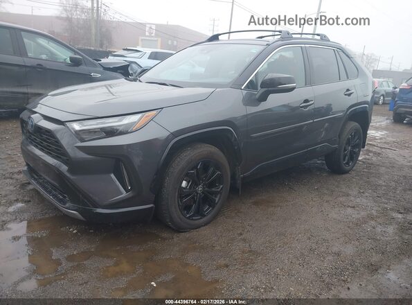 2T3E6RFV8PW041395 2023 TOYOTA RAV4 HYBRID Gray Vista tres cuartos delantera izquierda