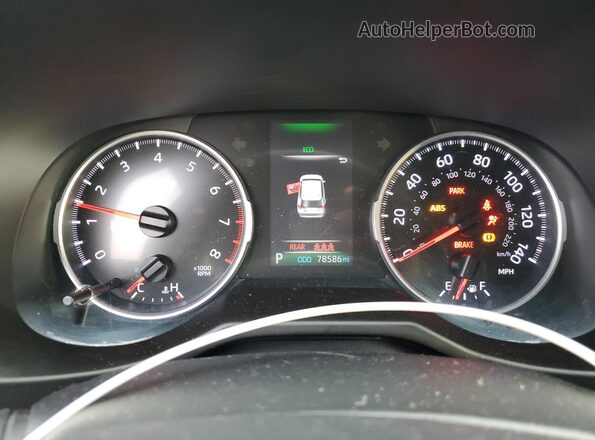 2T3F1RFV2KW047091 2019 TOYOTA LE Угольный Вид щитка приборов
