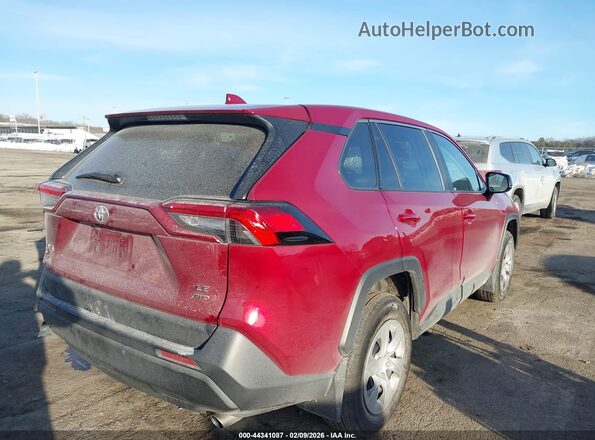 2T3F1RFV6RW490760 2024 TOYOTA LE Burgundy Задня права чверть