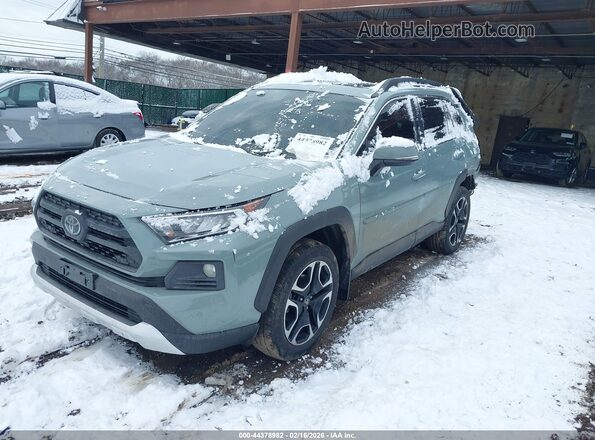 2T3J1RFV1KW004064 2019 TOYOTA RAV4 Gray Vista tres cuartos delantera izquierda