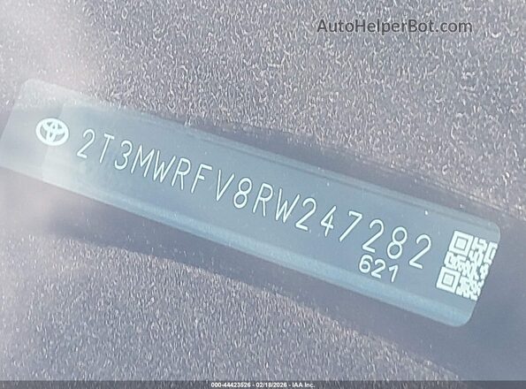 2T3MWRFV8RW247282 2024 TOYOTA LE Gray 