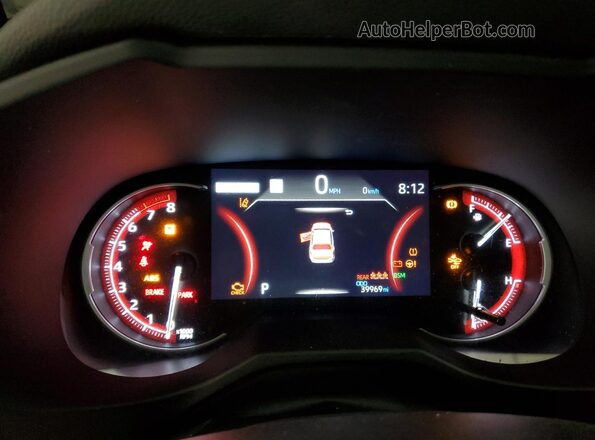 2T3P1RFV3PW354815 2023 TOYOTA LE Black Instrument cluster view