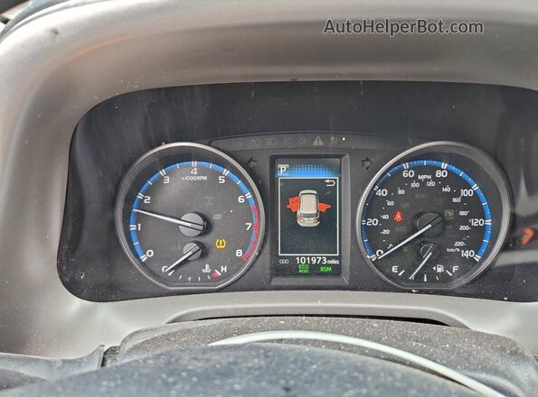 2T3RFREVXJW742143 2018 TOYOTA RAV4 Black Vista del cuadro de instrumentos