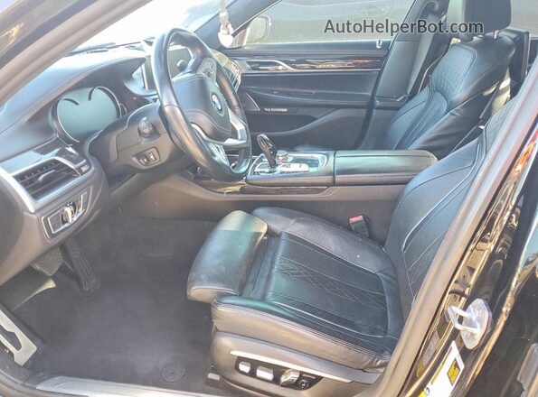 WBA7F0C55GGL99569 2016 BMW 7 SERIES Black Vista del salpicadero