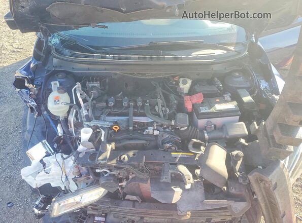 3N1CP5CU7KL491535 2019 NISSAN KICKS Blue ძრავის განყოფილების ხედი