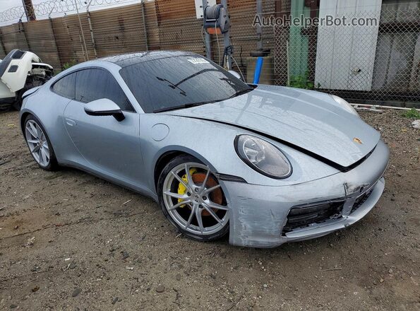 WP0AA2A92LS205578 2020 PORSCHE 911 Silver Вид спереду