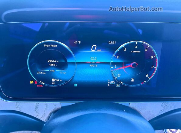 W1KZF8EBXNB026153 2022 MERCEDES-BENZ E Синий Вид щитка приборов